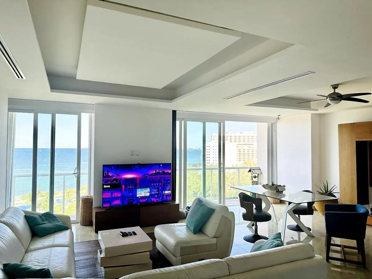 Punta Me Luxury Apartment Beach Front & Ocean View In The Best Location Of كانكون
